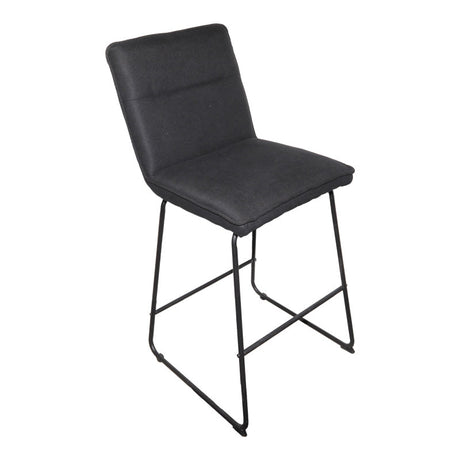 Scaun de bar Essential, stofa si metal, 53x64x107 cm