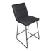 Scaun de bar Essential, stofa si metal, 53x64x107 cm