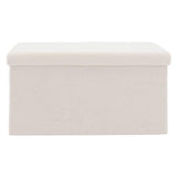 Taburet Forward cu depozitare, textil , gri - bej, 76x38x37 cm - Taburet Forward cu depozitare, textil , gri - bej, 76x38x37 cm
