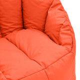 Taburet impermeabil Kerlon, Piele ecologica, Gri - Portocaliu, 80x65 cm - Portocaliu