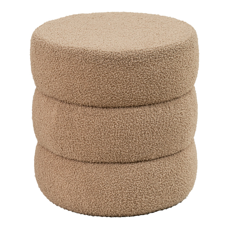Taburet Kioto teddy, Maro - Alb, 40x40 cm - Taburet Kioto teddy, Maro - Alb, 40x40 cm