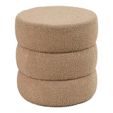 Taburet Kioto teddy, Maro - Alb, 40x40 cm - Taburet Kioto teddy, Maro - Alb, 40x40 cm