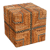 Taburet Lerkmon Boho, Natural, 40x40x40 cm