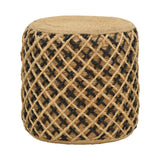 Taburet Nelly Boho, Natural, 40x40x40 cm