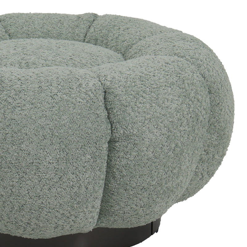 Taburet Nester, boucle, D60x31 cm - Verde