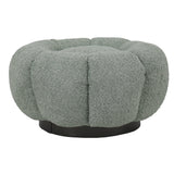 Taburet Nester, boucle, D60x31 cm - Verde