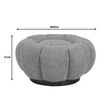 Taburet Nester, boucle, D60x31 cm - Verde
