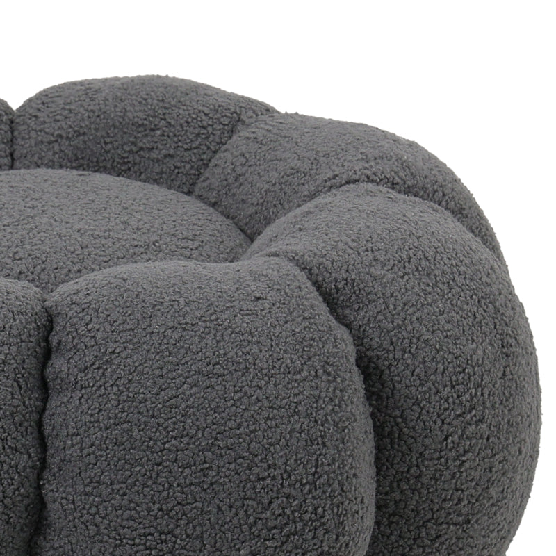 Taburet Nester, boucle, D60x31 cm - Gri