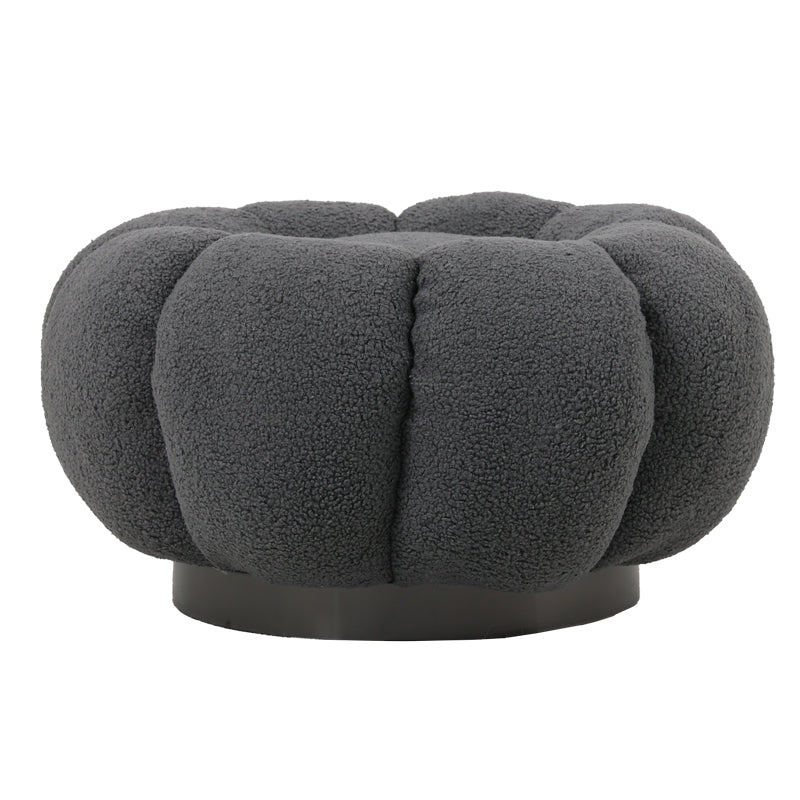 Taburet Nester, boucle, D60x31 cm - Gri