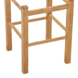 Taburet Oligor din lemn de fag solid finisaj, nuc, 34x34x47 cm