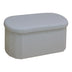 Taburet Otto cu spatiu de depozitare, Boucle Ivory, Bej, 76x38x38 cm