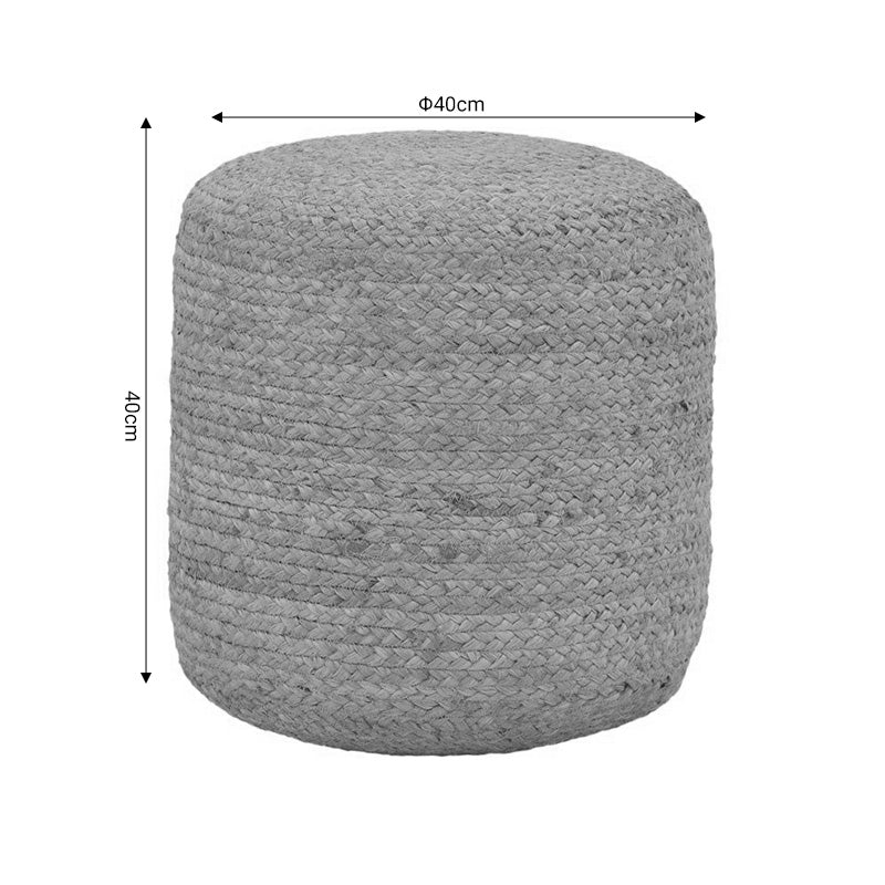 Taburet Ovious bej 100% iuta, 40x40x40 cm