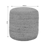 Taburet Ovious bej 100% iuta, 40x40x40 cm