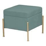 Taburet cu spatiu depozitare Panton  40x40x37 cm - Verde