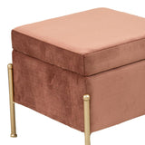 Taburet cu spatiu depozitare Panton  40x40x37 cm - Roz