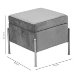 Taburet cu spatiu depozitare Panton  40x40x37 cm - Roz