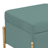 Taburet cu spatiu depozitare Panton  40x40x37 cm - Verde