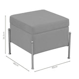 Taburet cu spatiu depozitare Panton  40x40x37 cm - Verde