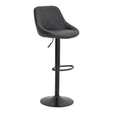 Taburet pliabil bar cu baza, neagra, 47x49x112 cm