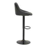 Taburet pliabil bar cu baza, neagra, 47x49x112 cm