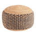 Taburet-pouf Boboa din iuta, Natural, D40x30 cm