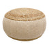 Taburet-pouf Hipy din iuta, Natural si bej, D40x30 cm