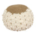 Taburet puf Boha Boho, Natural, 40x40x30 cm