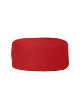Taburet puf, Round Pouf, Ferndale, impermeabil, Garden Pouffe, 55x55x30 cm - Roșu