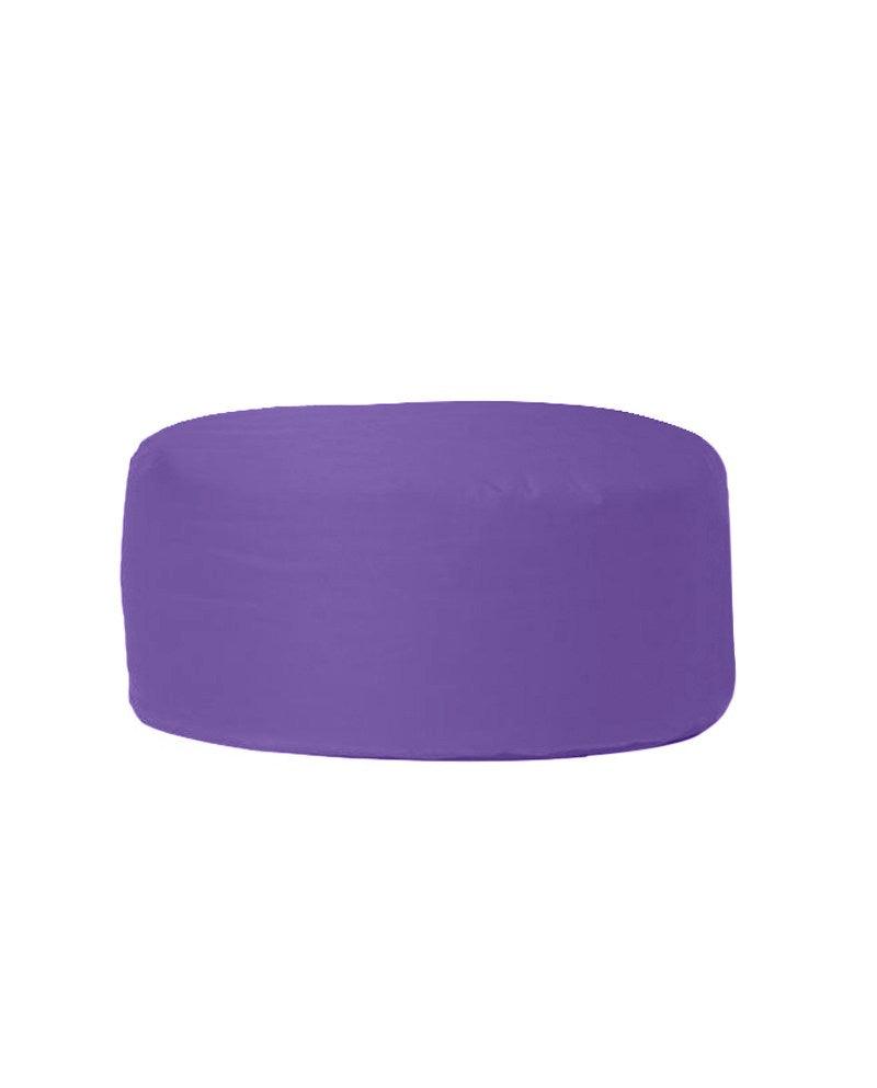 Taburet puf, Round Pouf, Ferndale, impermeabil, Garden Pouffe, 55x55x30 cm - Violet
