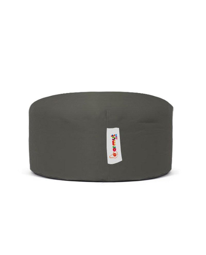 Taburet puf, Round Pouf, Ferndale, impermeabil, Garden Pouffe, 55x55x30 cm - Fum