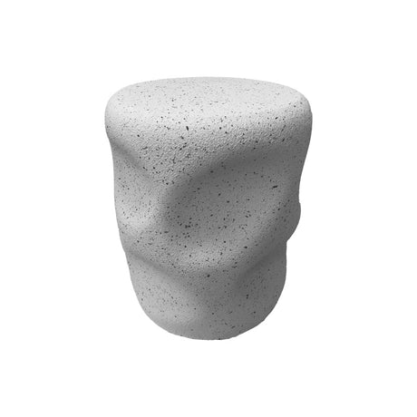 Taburet Stool Ardin, Alb - Ecru, 40x50 cm
