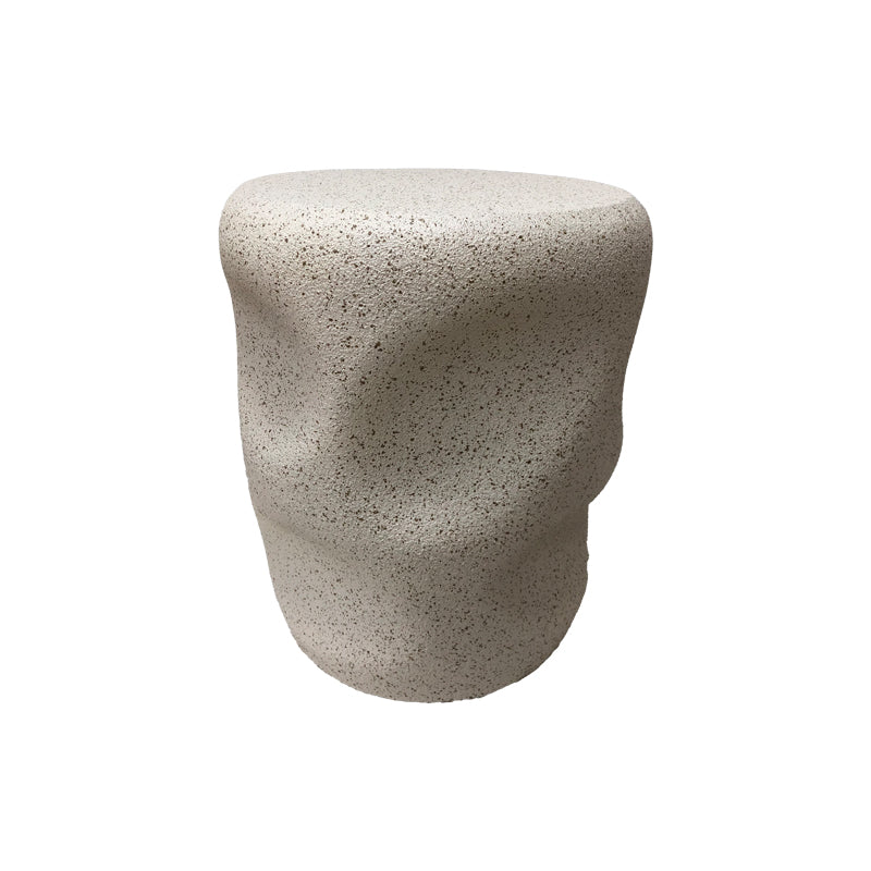 Taburet Stool Ardin, Alb - Ecru, 40x50 cm - Ecru