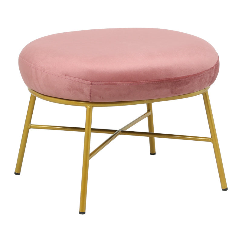Taburet Susanna, Roz - Crem, 56x47x40 cm - Taburet Susanna, Roz - Crem, 56x47x40 cm