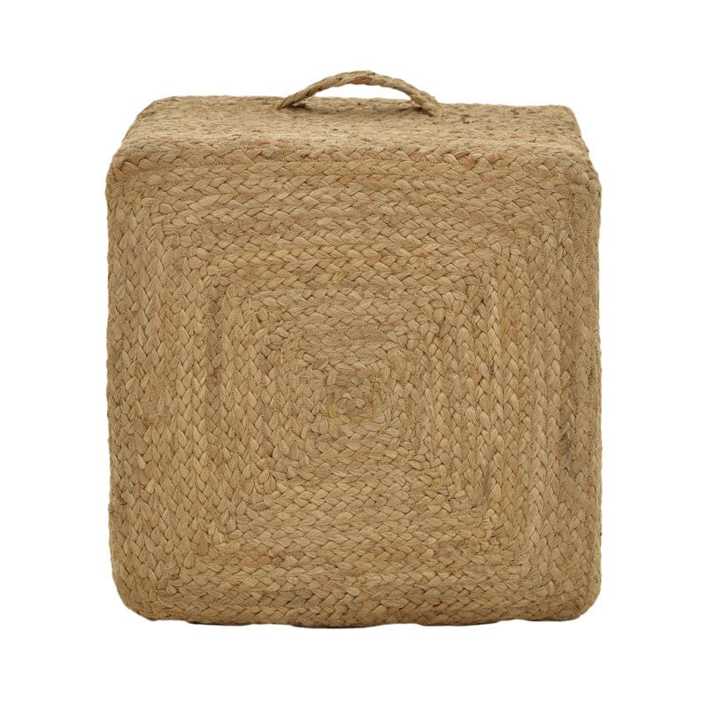 Taburet Tresa Boho, Natural, 40x40x40 cm, imagine suplimentara