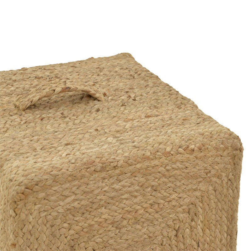 Taburet Tresa Boho, Natural, 40x40x40 cm, detaliu produs
