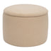 Taburet-trunchi Roundy cu functie multifunctionala, Boucle, bej, 55x41 cm