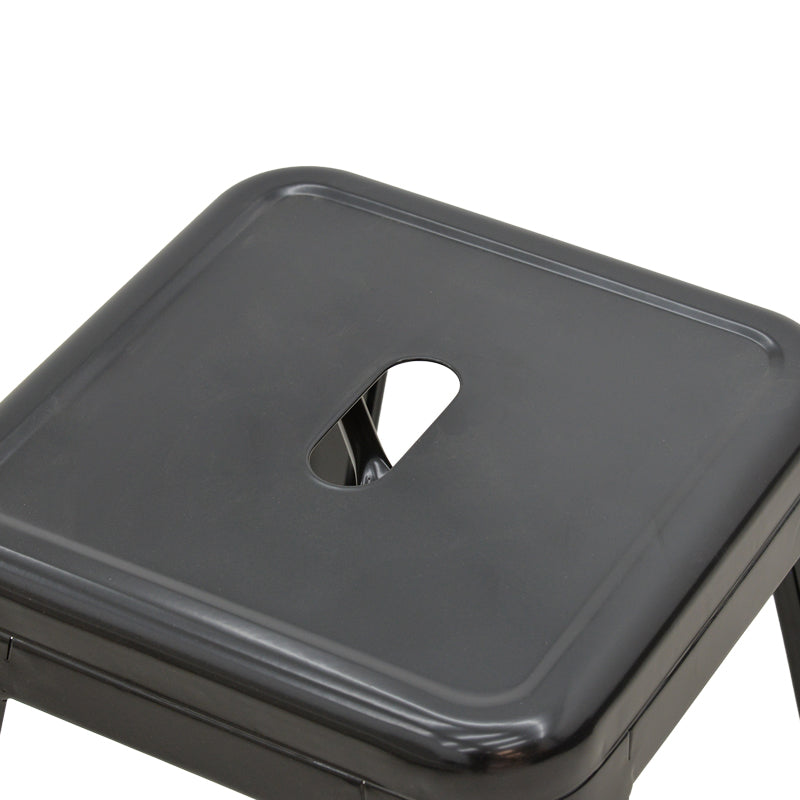 Taburet Utopia metal, mat, Diverse culori, 30x45x30 cm - Negru