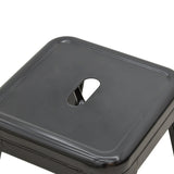Taburet Utopia metal, mat, Diverse culori, 30x45x30 cm - Negru