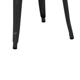 Taburet Utopia metal, mat, Diverse culori, 30x45x30 cm - Negru