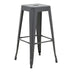 Taburet Utopia metalic, antracit, 42x42x76 cm