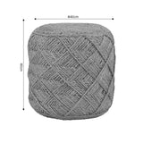 Taburet Vladir Natural 100% iuta, 40x40x40 cm