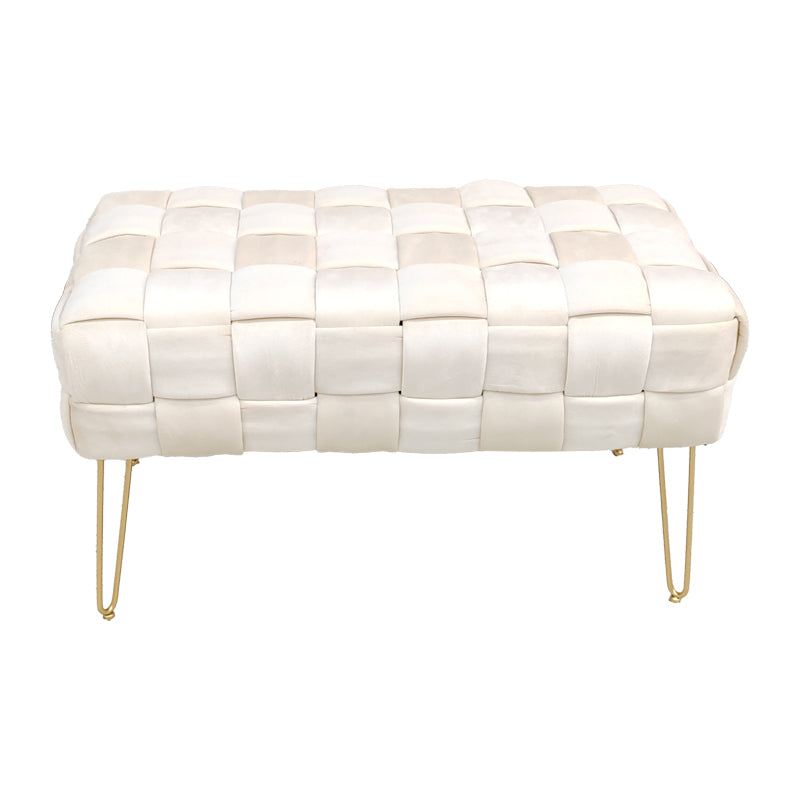 Taburet Wenzo, Catifea, Diverse culori, 82x43x46 cm - Bej