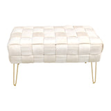 Taburet Wenzo, Catifea, Diverse culori, 82x43x46 cm - Bej