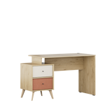 Birou TCM-920-FX-1 Home Collection® Tiffany, cu 2 sertare, Multicolor, 129x75x55 cm