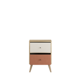 Noptiera TKM-920-FX-1 Home Collection® Tiffany, 2 sertare, Multicolor, 44x61x44 cm