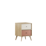 Noptiera TKM-920-FX-1 Home Collection® Tiffany, 2 sertare, Multicolor, 44x61x44 cm