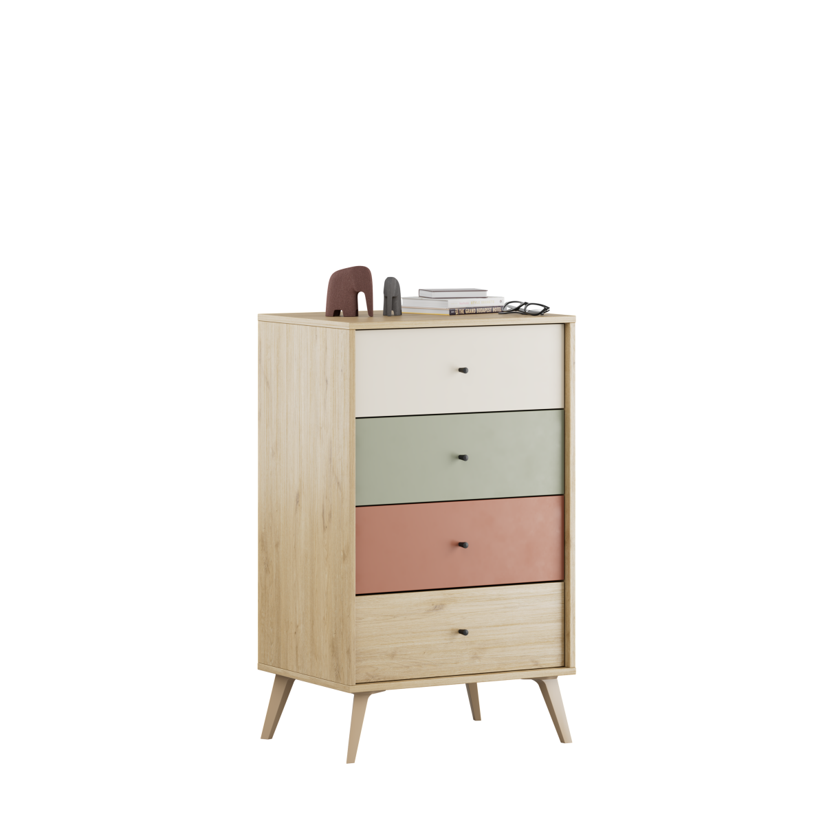 Comoda TSF-940-FX-1 Home Collection® Tiffany, 4 sertare, Multicolor, 60x99x44 cm