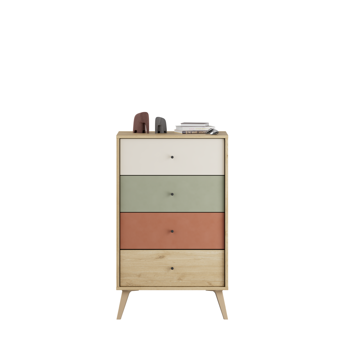 Comoda TSF-940-FX-1 Home Collection® Tiffany, 4 sertare, Multicolor, 60x99x44 cm
