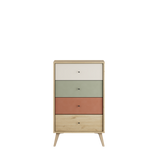 Comoda TSF-940-FX-1 Home Collection® Tiffany, 4 sertare, Multicolor, 60x99x44 cm