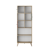 Biblioteca TKT-940-FX-1 Home Collection® Tiffany, 4 usi si 4 rafturi, Multicolor, 67x181x30 cm